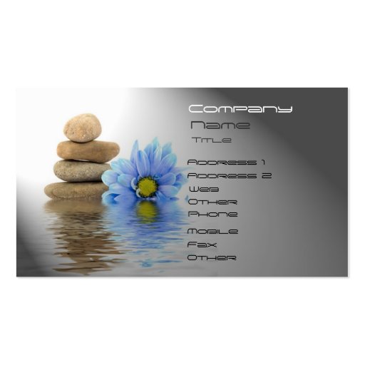 SPA, Wellness, Massage Business Cards (front side)