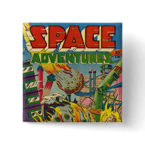 Space Adventurers Comic Book Pins