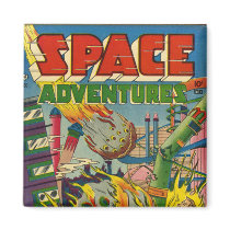Space Adventurers Comic Book Magnet
