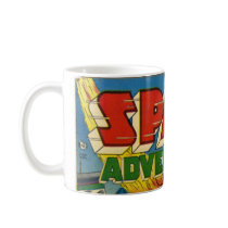 Space Adventurers Comic Book Coffee Mug