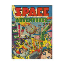 Space Adventurers Comic Book Post Cards