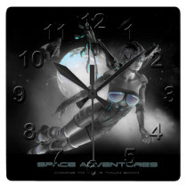 Space Adventures Sci-fi Wall Clock wall clocks