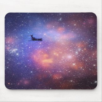 Space Airplane Mousepad mousepad