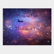 Space Airplane Postcard postcards