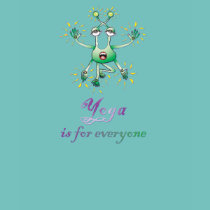 Space Alien doing Yoga t-shirts