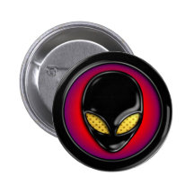 Space Alien Head Pins