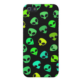 Space Alien Heads Collage iPhone 5 Cases