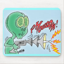 Space Alien Ray Gun Mousepad mousepads
