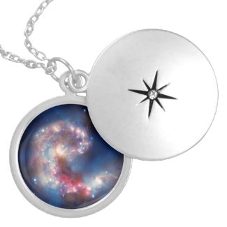 Space Art Galaxy Nebula Locket