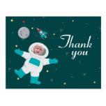 Space astronaut birthday photo thank you postcard postcards