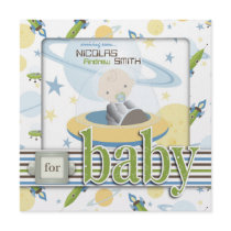 Space Baby Advice Square Custom Invitation