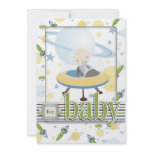 Space Baby Card 2 Custom Invitations
