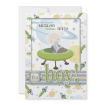 Space Baby Invitation Card B