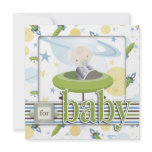 Space Baby Square B Custom Invite