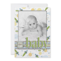 Space Baby TY Card 2 Custom Announcement