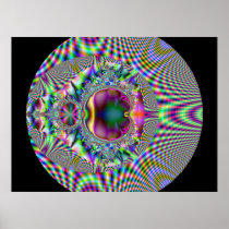 Space Ball Fractal Poster