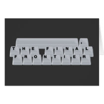 Space(bar) The Final Frontier cards by FunnySillyShirts Space(bar) The Final Frontier cards