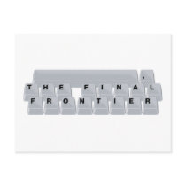 Space(bar) The Final Frontier postcards by FunnySillyShirts Space(bar) The Final Frontier postcards