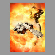 Space battle posters