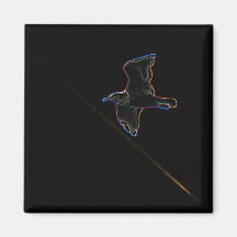 Space Bird Fridge Magnets