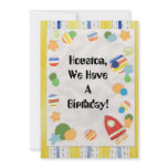 Space Birthday Personalized Announcements