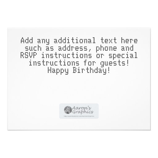 Space Birthday Party Invitations