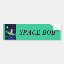 Space Bob Bumper Stickers