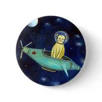 Space Bob Pinback Button