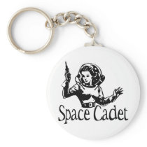 Space Cadet Black & White Keychains