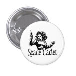 Space Cadet Black & White Pinback Button