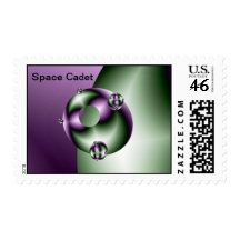 Space Cadet Fract Postage Stamp
