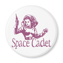 Space Cadet Pink Refrigerator Magnets