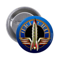 Space Cadet Round Button