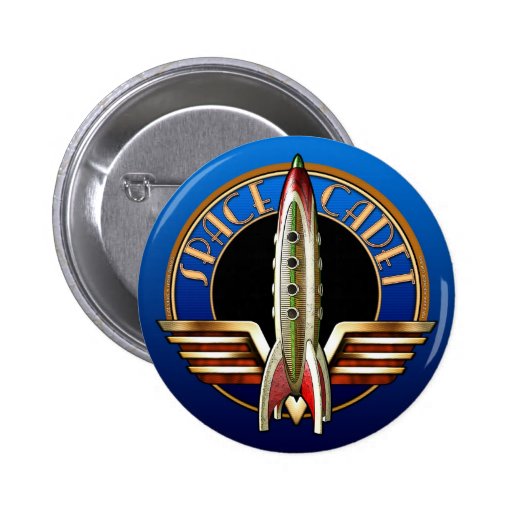 Space Cadet Round Button