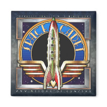 Space Cadet Square Magnet
