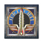 Space Cadet Square Magnet