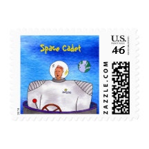 Space Cadet TinCan SpaceMan Postage