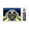 Space Cat Postage postage