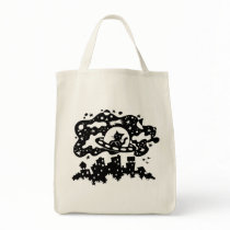 Space Cat Tote bags