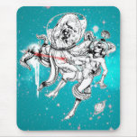 Space Chick and Octopus mousepad