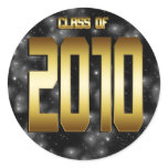 SPACE - CLASS OF 2010 ROUND STICKERS