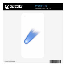 Space Comet iPhone 4 Decal