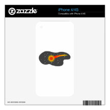 Space Comet iPhone 4 Skins
