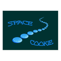 Space Cookie Frisbee Business Card Templates