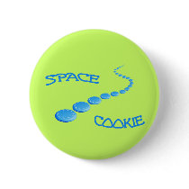 Space Cookie Frisbee Pinback Buttons