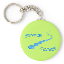 Space Cookie Frisbee Keychains