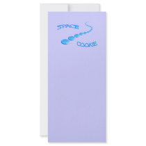 Space Cookie Frisbee Rack Card Template