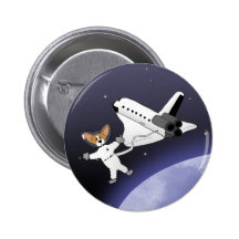 Space Corgis Button