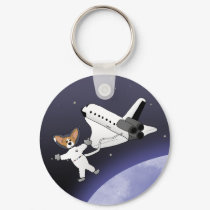 Space Corgis Keychain by MenagerieMayhem Space Corgis Keychain