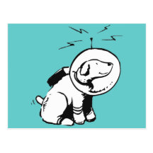 Space Dog Post Card